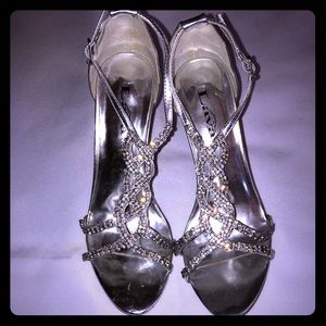 Rhinestone Strappy Sandals